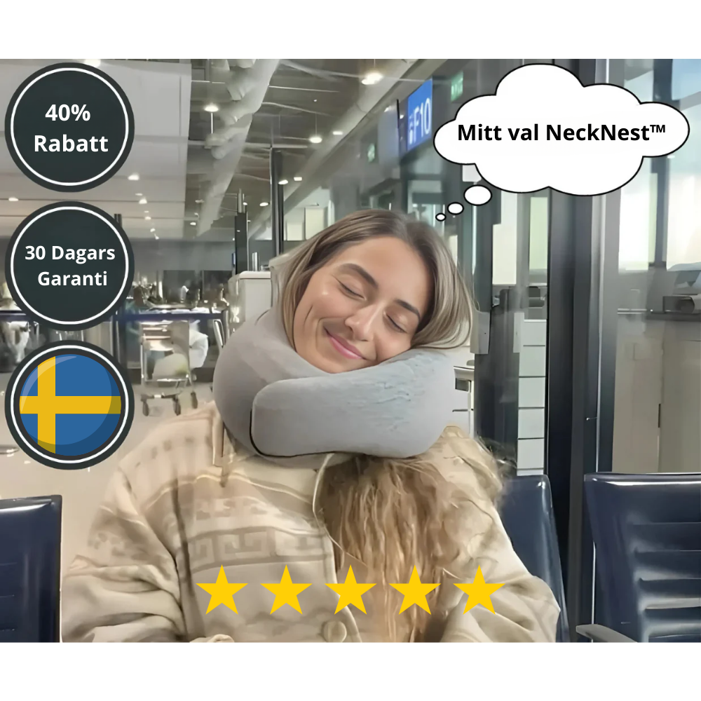NeckNest™ – Slipp stel nacke på resa